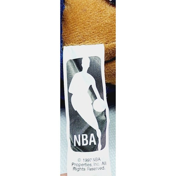 NBA Play By Play Retro 1997 Vintage Animals Houston Rockets Teddy Bear - Picture 7 of 15
